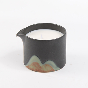 Wholesale Natural Scented Private Label Sexy Body Pedicure <b>Massage</b> <b>Candle</b> with Ceramic Jar Spout - Product Image 5