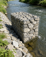 Gabions, paniers gabion, paniers en fil de fer galvanisé avec clôture en treillis métallique, produit de haute qualité