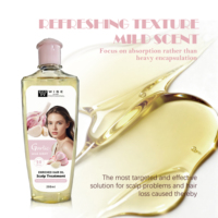 Huile capillaire légère à l'ail 200 ml, absorption rapide, sans résidus gras, pour des cheveux lisses et hydratés, convient aux cheveux secs