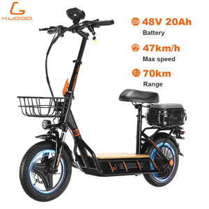 Scooter Eléctrico KUGOO C1 PRO+ con Maletero, 500W, 48V, 70KM de Autonomí<span class=keywords><strong>a</strong></span>, Scooter Eléctrico de 2 Ruedas para Adultos, Patineta Eléctrica - Product Image 1