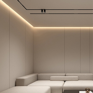 Profil de plafond en alliage d'aluminium moderne pour éclairage LED, profil de fente d'ombre, éclairage de bordure, éclairage de niche pour <span class=keywords><strong>villa</strong></span> et hôtel, vente chaude - Product Image 5