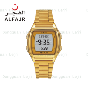 2025 New Al Fajr WP-04 Kép Thời Gian Kỹ Thuật Số Vuông Người Đàn Ông Của Đồng Hồ Chính Xác Thạch Anh Phong Trào Hồi Giáo Qilba Cầu Nguyện Dừng Báo Động Tính Năng - Product Image 3