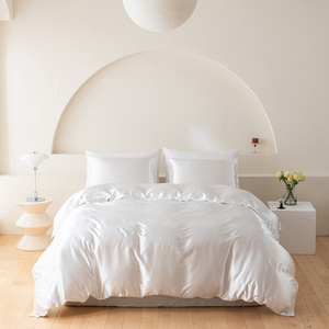 Ensemble trois pièces en soie simulée couleur unie, style moderne et minimaliste, personnalisable, prêt à expédier, pour Wish et AliExpress (vente transfrontalière) - Product Image 2