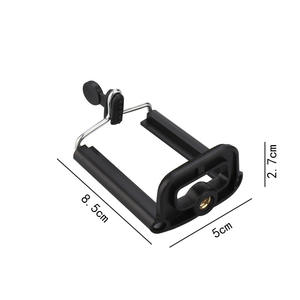 Clip de téléphone en U avec fonction de suivi intelligent, support à vis en cuivre pour perche à selfie et trépied, clip de téléphone de bureau - Product Image 5