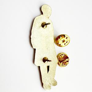 Échantillon gratuit personnalisé TV personnage acteur chanteur design doux dur émail broche badge lueur dans l'émail foncé or métal épinglettes pour chapeau - Product Image 4