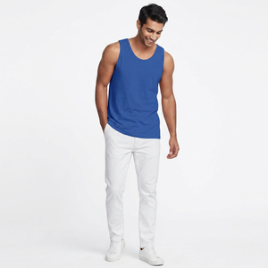 Camisetas sin mangas de algodón ajustadas para hombre 2026, camisetas básicas informales, chalecos de punto, transpirables para culturismo - Product Image 1