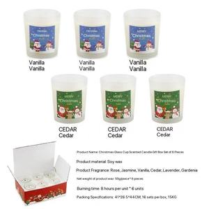 Bougies parfumées de Noël solide de Noël aromathérapie désodorisant bougie cadeau de parfum de maison écologique pour lavande bureau salon chambre utilisation - Product Image 6