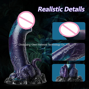 Küçük dinozor ekstra uzun silikon yapay <span class=keywords><strong>Penis</strong></span> takın Anal vajinal Vaginal tor prostat masajı kalın <span class=keywords><strong>Penis</strong></span> yetişkin seks oyuncak - Product Image 4