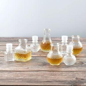 Pequenas Garrafas De Álcool De Vidro <span class=keywords><strong>Mini</strong></span> Garrafas De Vinho Garrafa De Espírito Vazio Reutilizável Com Rolha Hermética Festa De Casamento 1.7 oz - Product Image 3