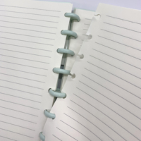 Perforateur en forme de champignon, peut être décoré avec des accessoires mignons, couverture DIY, format A5, carnet à feuilles mobiles détachable.