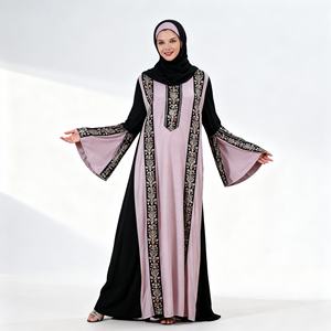 Abaya Elegante con Bordado Personalizado para Mujeres Musulmanas, Fiesta, Alta Calidad, Proveedor Chino al por Mayor - Product Image 1