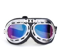 Lunettes de moto fabriquées en usine, lunettes de pilote vintage pour Harley, pour hommes, femmes, adultes