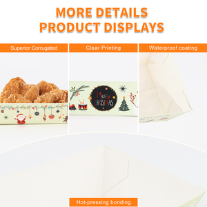 Biểu tượng tùy chỉnh kraft giấy hình chữ nhật PLA lớp phủ thực phẩm <span class=keywords><strong>salad</strong></span> Sushi Snack chiên gà chip bánh mì Cookie khay - Product Image 5