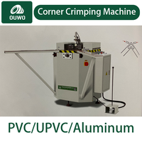Machine à sertir les coins simples pour fenêtres en aluminium OUWO, machine pour fenêtres en PVC, machine de fabrication de portes et fenêtres en aluminium