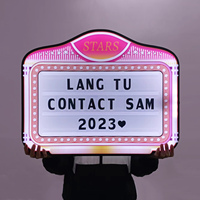Enseigne de club personnalisée, logo, tableau d'affichage, chapiteau présentateur de bouteilles Glorifier, service VIP, tableau d'affichage pour boîte de nuit