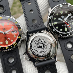 STEELDIVE SD1994 Nuevo Reloj de Buceo para Hombre con Movimiento Automático de 42 mm, Resistente al Agua hasta 200 m, Bisel de Cerámica NH34 GMT - Product Image 5