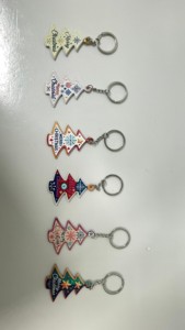 Llaveros de mariposa con pintura artística de diamantes, juego de llaveros de mariposa de doble cara con arte de diamantes, llaveros de mariposa 5D con diamantes - Product Image 4