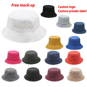 <strong>High</strong> <strong>Quality</strong> Washed Cotton Blank Outdoor Notch Flex Fitted Fisherman Cap Cotton Dad Cap Faded <strong>Bucket</strong> Beach <strong>Hat</strong> Custom for Men - Product Image 1