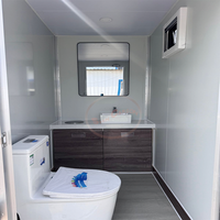 2025 Remorque de luxe pour toilettes portables pour camping en plein air Salles de bain mobiles pour caravanes et camping-cars Fabricants Vente