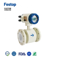 Festop geïntegreerde elektromagnetische flowmeter voor aardgas turbines met LCD-display, flowmeter voor gecomprimeerd gas