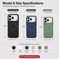 Coque en silicone liquide de haute qualité avec logo en relief personnalisé OEM ODM, avec microfibre magnétique pour iPhone 18 Pro