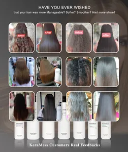 Kerastrong güçlü etkisi keratinli saç tedavisi Detangling 100% düzleştirme Keratin krem bakım onarım hasarlı saç tedavisi