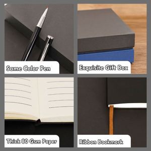 Multi Purpose Soft Touch Faux Leather Notebook with Logo Buckle Elastic Band Adaptable for Personal <b>Memories</b> - Product Image 6