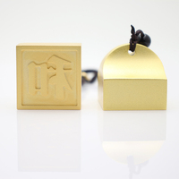 Timbre de peinture personnalisé pour nom de famille, artisanat de Culture chinoise, LOGO personnalisé, lanière en laiton, tampon en métal personnel