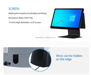TPV Todo en Uno, Caja Registradora Eficiente de 15.6/15/17 Pulgadas, Sistema <span class=keywords><strong>POS</strong></span> Completo con Pantalla Dual - Product Image 6