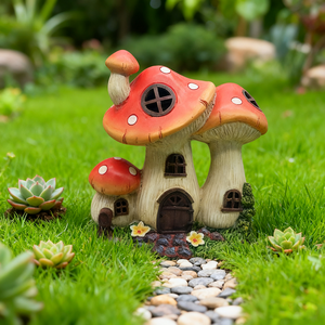 Cottage champignon miniature enchanté idéal pour l'installation du jardin féerique et du jardin de mousse - Product Image 3
