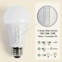 Kit de Cultivo Inteligente para Interiores con Bombilla LED para Plantas, Base de Rosca E26 E27, Temporizador de Horas para Monstera y Plantas de Interior en Macetas Grandes