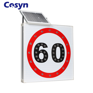 Señal de Tráfico LED Solar de 450MM 600MM 800MM, 93 LED, Placa de Aluminio, Película Reflectante 3M, Iluminación <span class=keywords><strong>para</strong></span> Tráfico Vial - Product Image 2