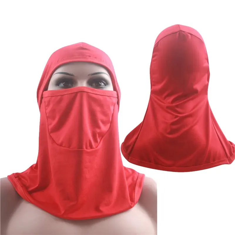 2023 New designs Islamic clothing Dubai hijab muslim fashion head scarf custom light weight sportswear head face cover