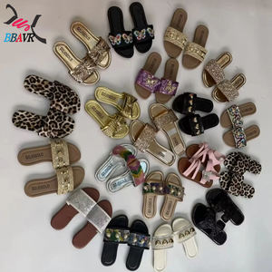 Cheap Children's Sandals <b>Summer</b> Fashion Breathable Slip <b>Slippers</b> Outdoor Beach Shoes Cotton Lining Mixed Design Wholesale - Product Image 1