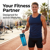Bouteilles de shaker à protéines en plastique sans BPA avec logo personnalisé, bouteilles d'eau de sport pour la salle de sport avec boule de shaker en métal