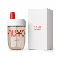 450ml 15oz Kinderfles met rietje BPA-vrij Lekvrij Drinkbeker Innovatieve dophouder PC Milkshake beker OEM/ODM Bulk toepasbaar