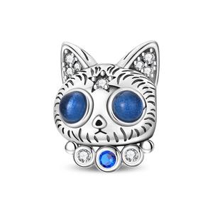 Colgante de circonita con forma de elefante, <span class=keywords><strong>gato</strong></span>, cisne y corazón, chapado en plata, para hombres, mujeres, niños, unisex, uso diario - Product Image 3