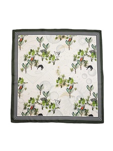 Hoshom Wholesale 100% Mulberry Head Designer Customized Packaging Women Luxury Custom Printing Boxes Bag Ornament Silk <strong>Scarf</strong> - Product Image 3