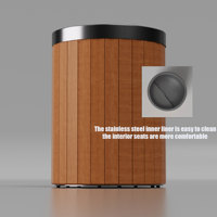Baignoire de récupération à froid en cèdre rouge Ambohr Red Pine, forme ronde, avec revêtement en acier inoxydable 304, avec marchepied/refroidisseur