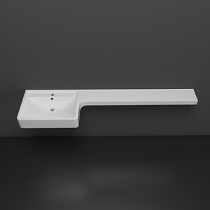 Lavabo da <span class=keywords><strong>Bagno</strong></span> Moderno Compatto in Acciaio Inox a Parete con Scarico Integrato per Appartamenti e Piccoli Bagni Commerciali - Product Image 1