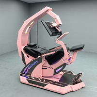 Nouveau bureau et chaise de jeu pour ordinateur en métal, zéro gravité, intégrés, capsule spatiale ergonomique, confortable, type cabine