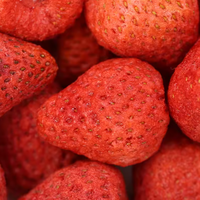 Tranches de fraises FD Sweet Peel en vrac, emballage en vrac, goût frais, fraises conservées dans l'eau, prêtes à manger, produit de fruits secs