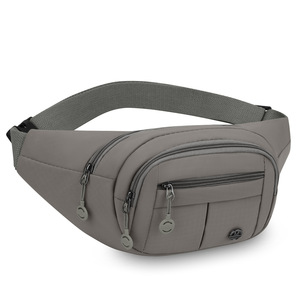 Minimalist Nylon Waist Bag Multi Compartment Unisex Chest Bag Everyday Casual Shoulder Crossbody Bag - Product Image 5