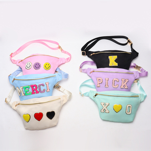 Couleur bonbon imperméable noir sac banane bandoulière poitrine sac banane sport adolescent enfants Nylon ceinture sac femmes Fanny Packs taille sacs - Product Image 4