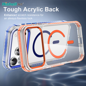 Coque de téléphone transparente antichoc et anti-rayures 3 en 1 TPU+PC+<span class=keywords><strong>TPE</strong></span> pour tous les smartphones - Product Image 6