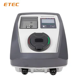 ETEC EKEC1 AC elektrikli araç şarj istasyonu (RCCB dahil) elektrikli araç şarjı 3.7KW ~ 22KW elektrikli araba ac Wallbox tip 2 şarj soketi ile
