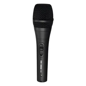 Karaoke metal el klasik dinamik profesyonel kablolu mikrofon ses hattı ile kardioid işaret el mikrofonu