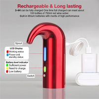 Pompe décanteuse de vin portable rechargeable, distributeur automatique électrique à une touche, aérateur et verseur de vin
