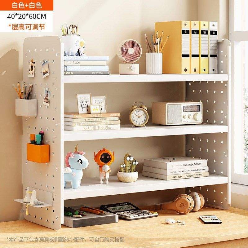 [รวมตะขอ 4 อัน] สามชั้น - สีขาวนวล ยาว 40 ซม. กว้าง 20 ซม