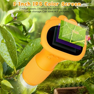 ポータブル1000X HDデジタル拡大鏡LEDライトリアルミニポケット顕微鏡カメラおもちゃ子供のギフト - Product Image 3